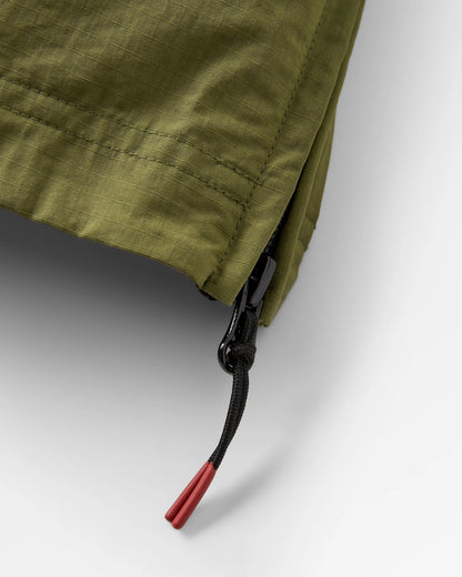 Seek Out Water Resistant Anorak - Khaki - Flatlay