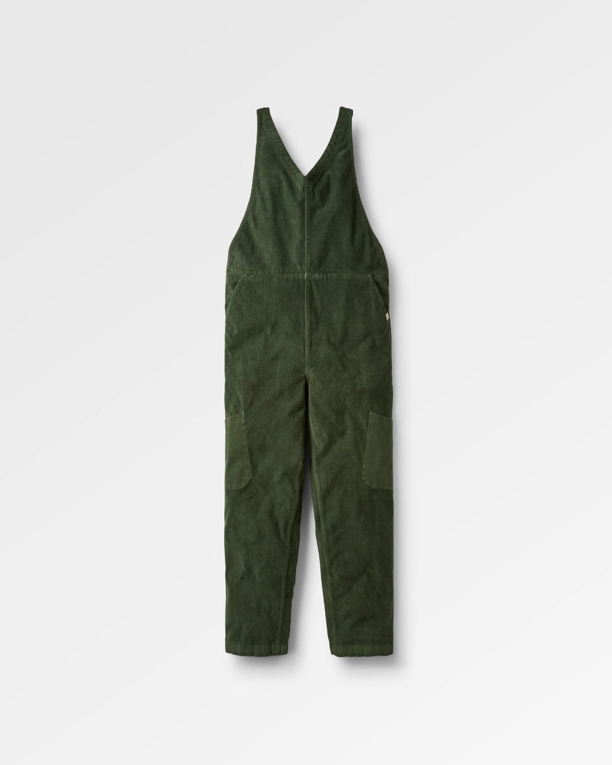Refuel Organic Cotton Cord Dungarees - Fir Tree - Flatlay