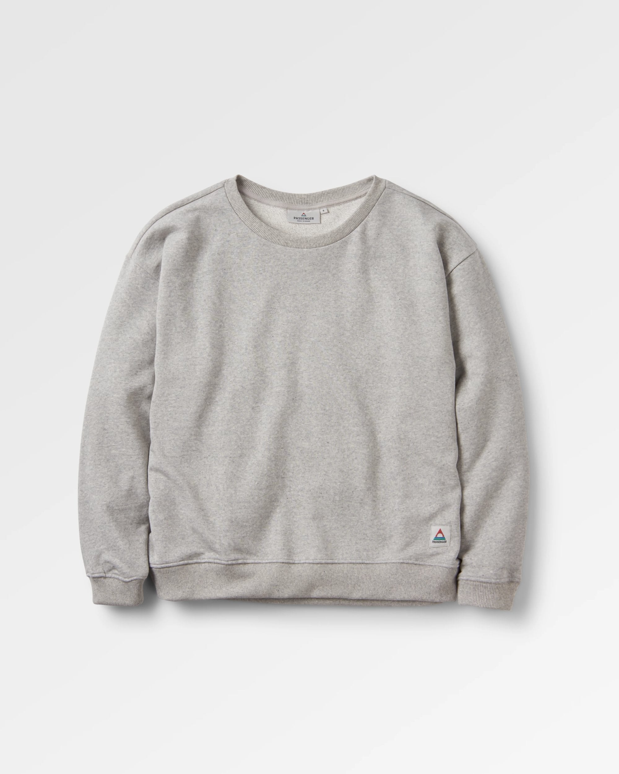 Heritage Women's Sweatshirt - Mid Grey Marl - Flatlay