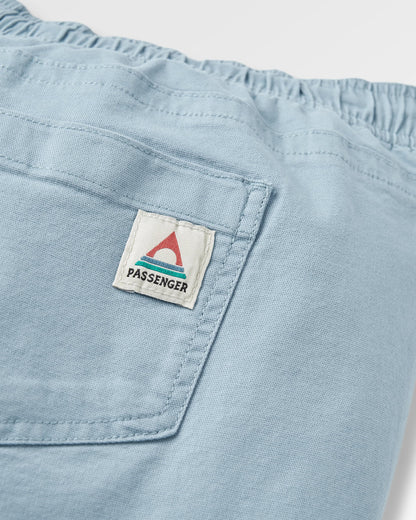 Drifter Organic Cotton Short - Faded Denim - Flatlay