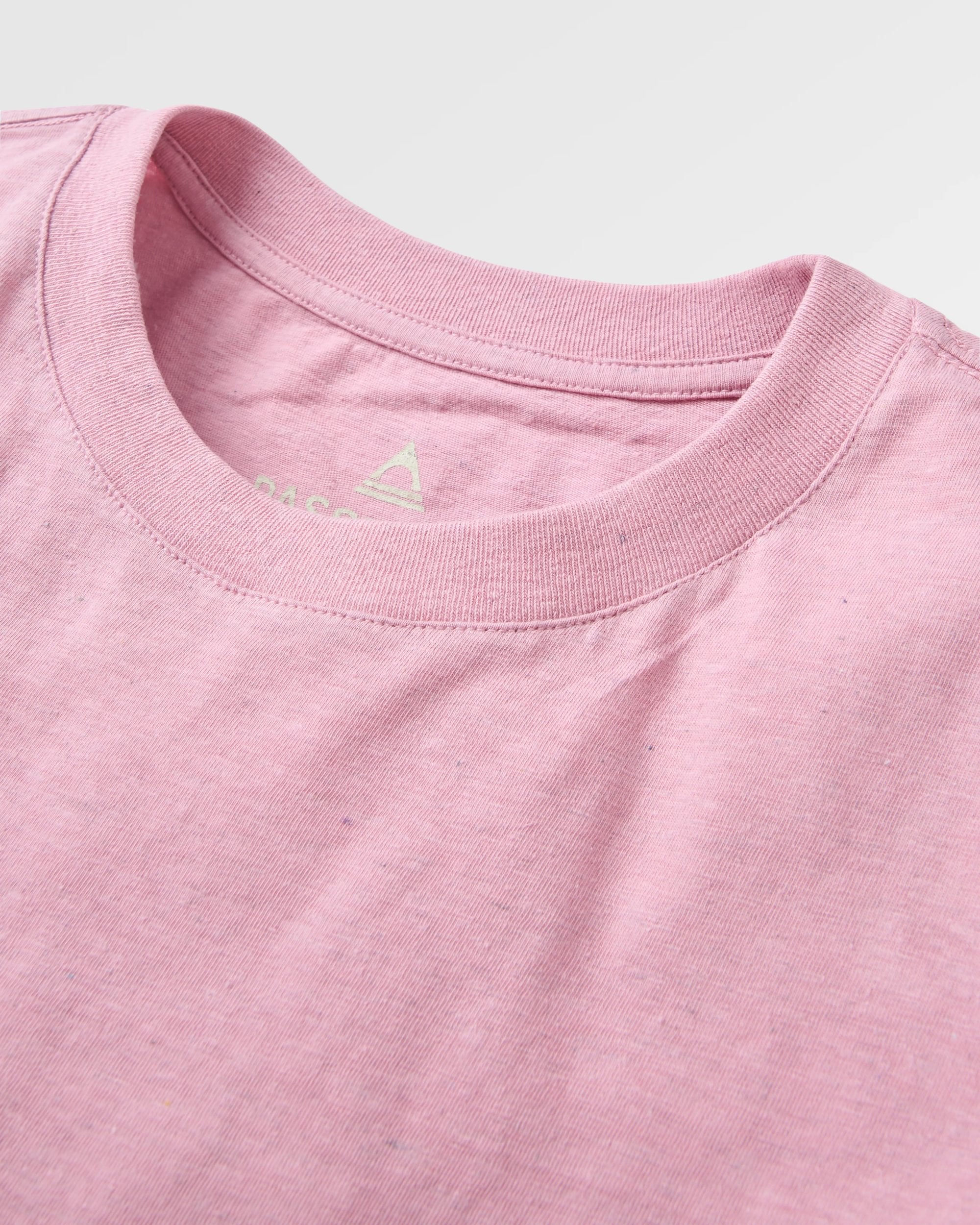 Heritage Organic Relaxed Fit T-Shirt - Pink Haze - Flatlay