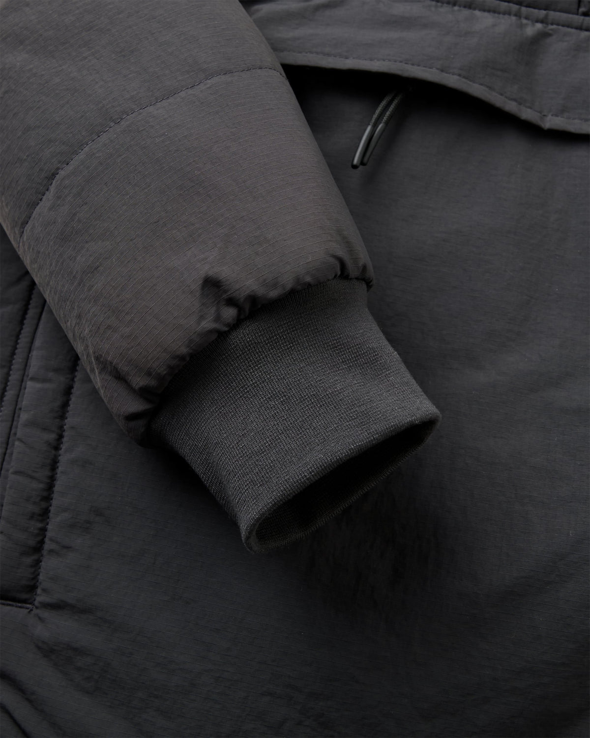 Oceanic Insulated Anorak - Faded Black - Flatlay