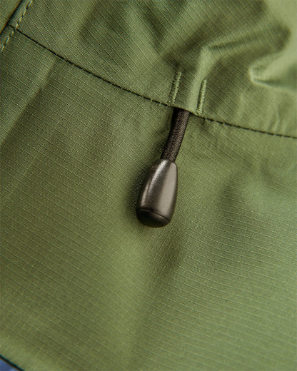Trailscape Men's Recycled Waterproof Jacket - Dark Denim/Wild Green - Flatlay