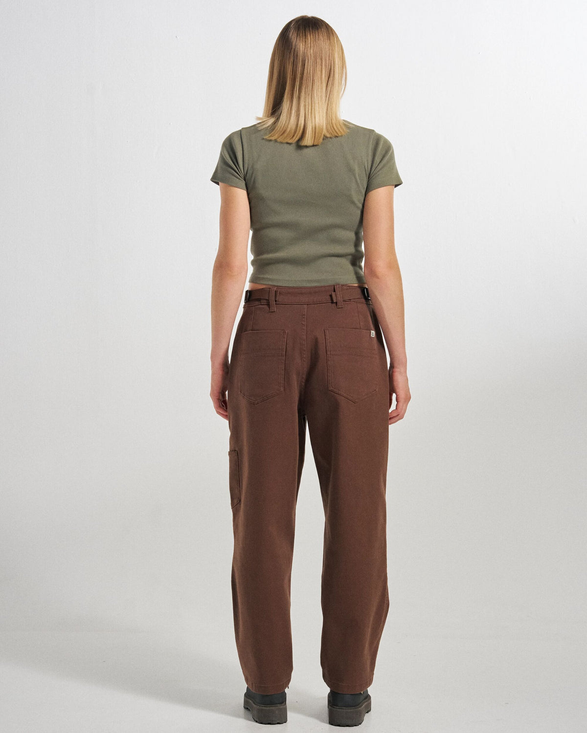 Fortuna Trouser - Chestnut - Studio Model