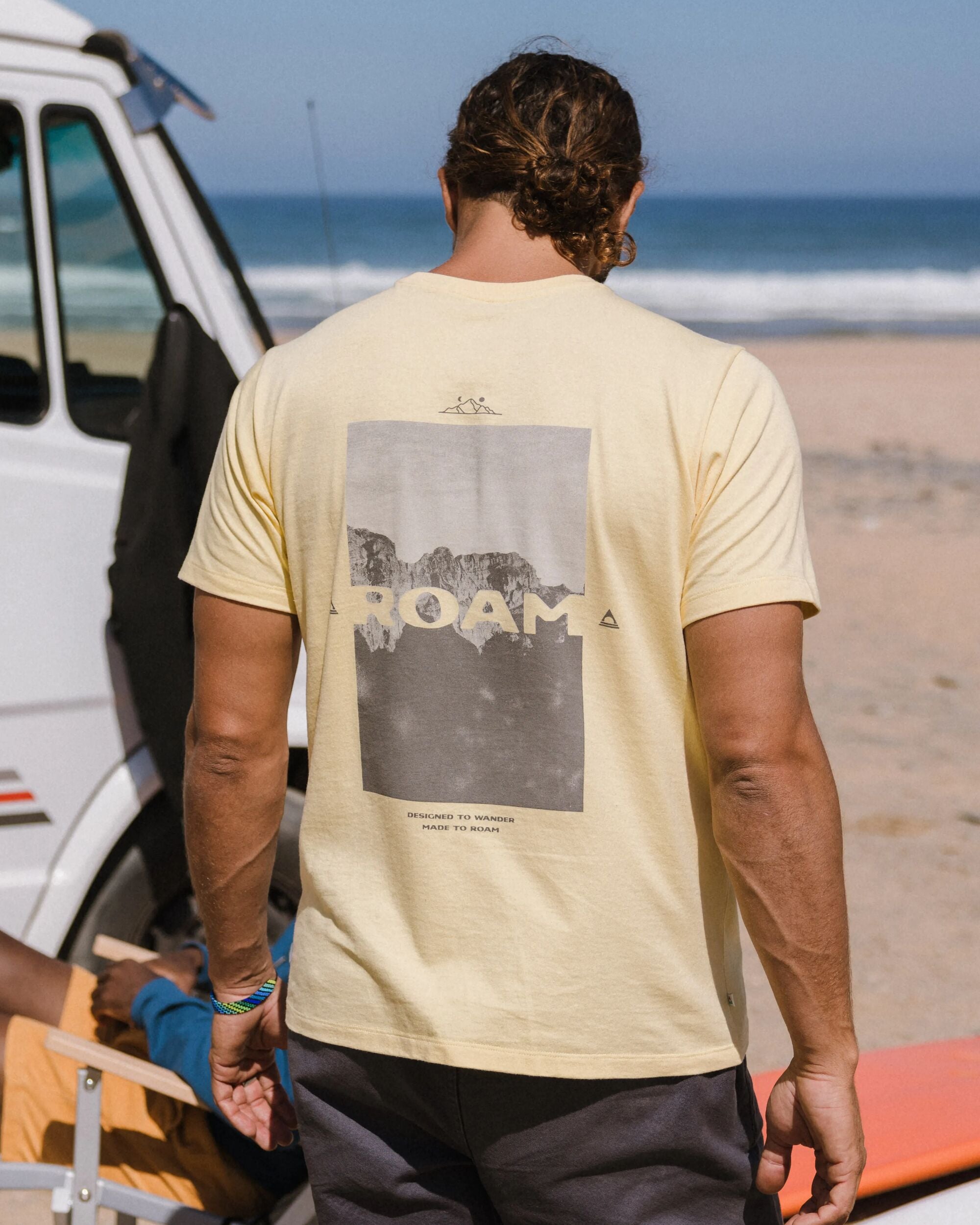 Roam Recycled Cotton T-Shirt - Sunlight - Lifestyle