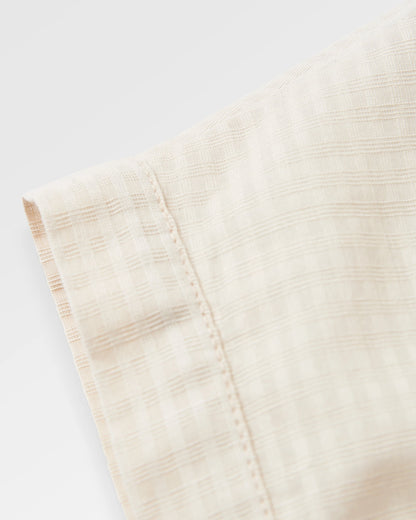 Arden Organic Cotton Short Sleeve Shirt - Vintage White - Flatlay