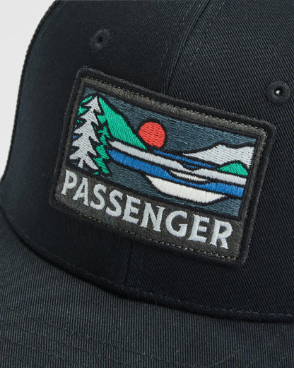Roamer Mesh Trucker Cap - Black - Flatlay