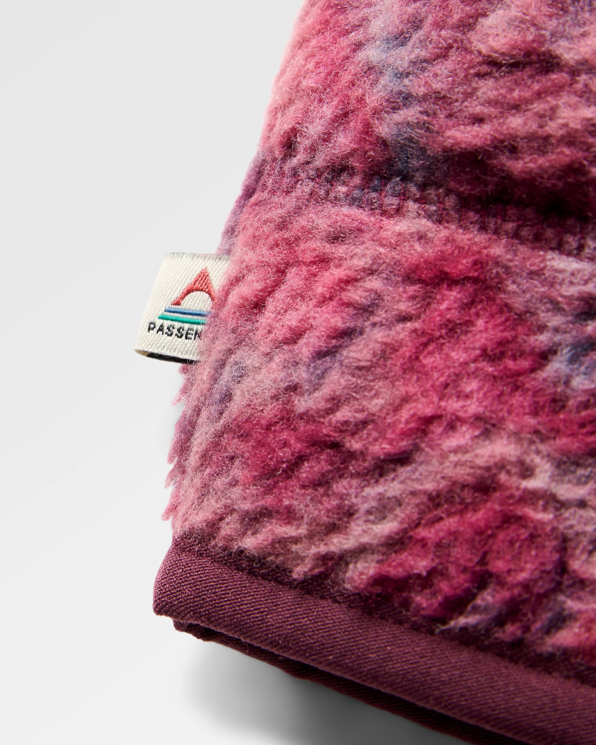 Home Recycled Sherpa Fleece - Frost Fig - Flatlay