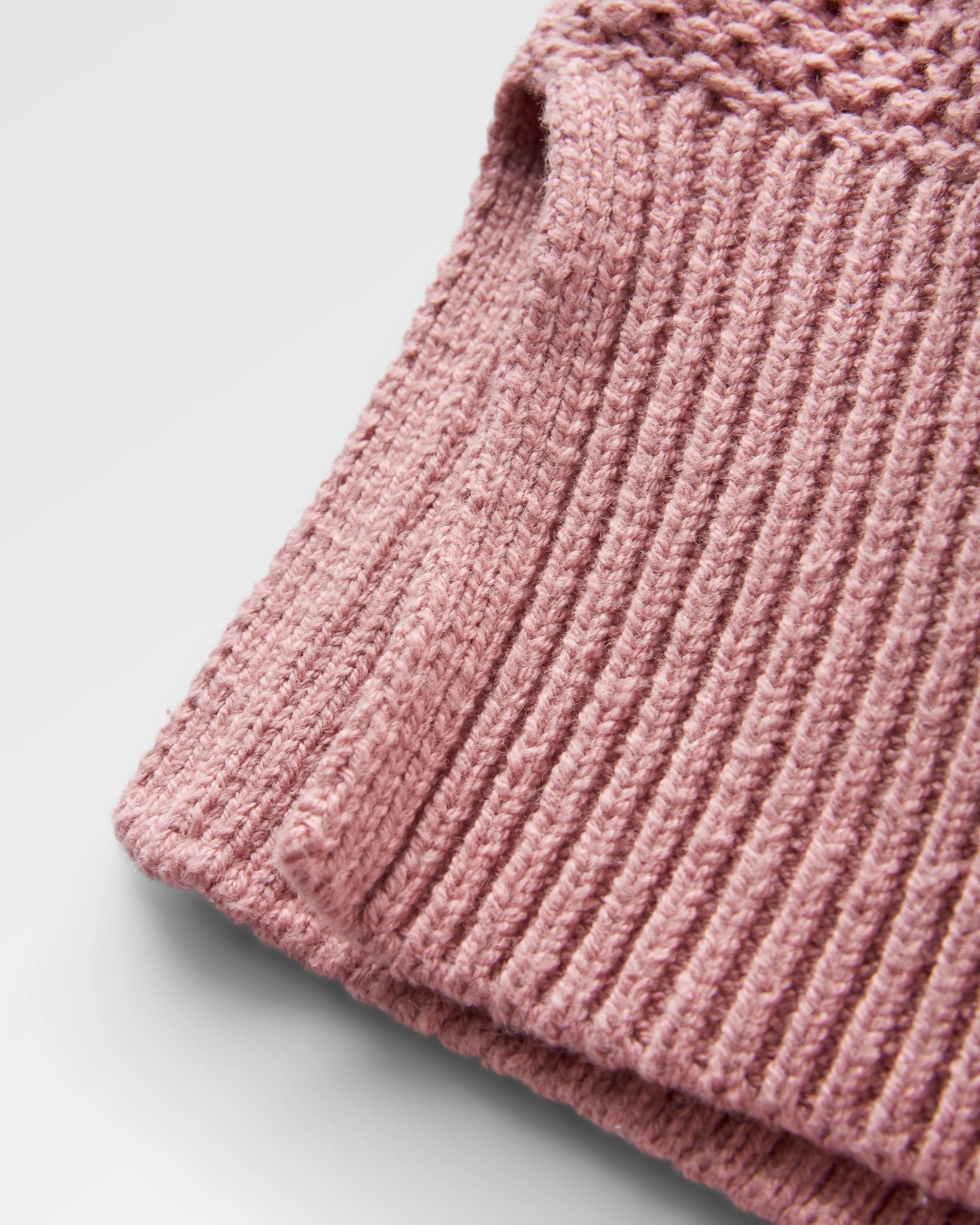 Cove Organic Cotton Knitted Jumper - Pink Haze - Flatlay