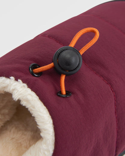 Step Out Women's Fleece Lined Slipper - Wine - Flatlay