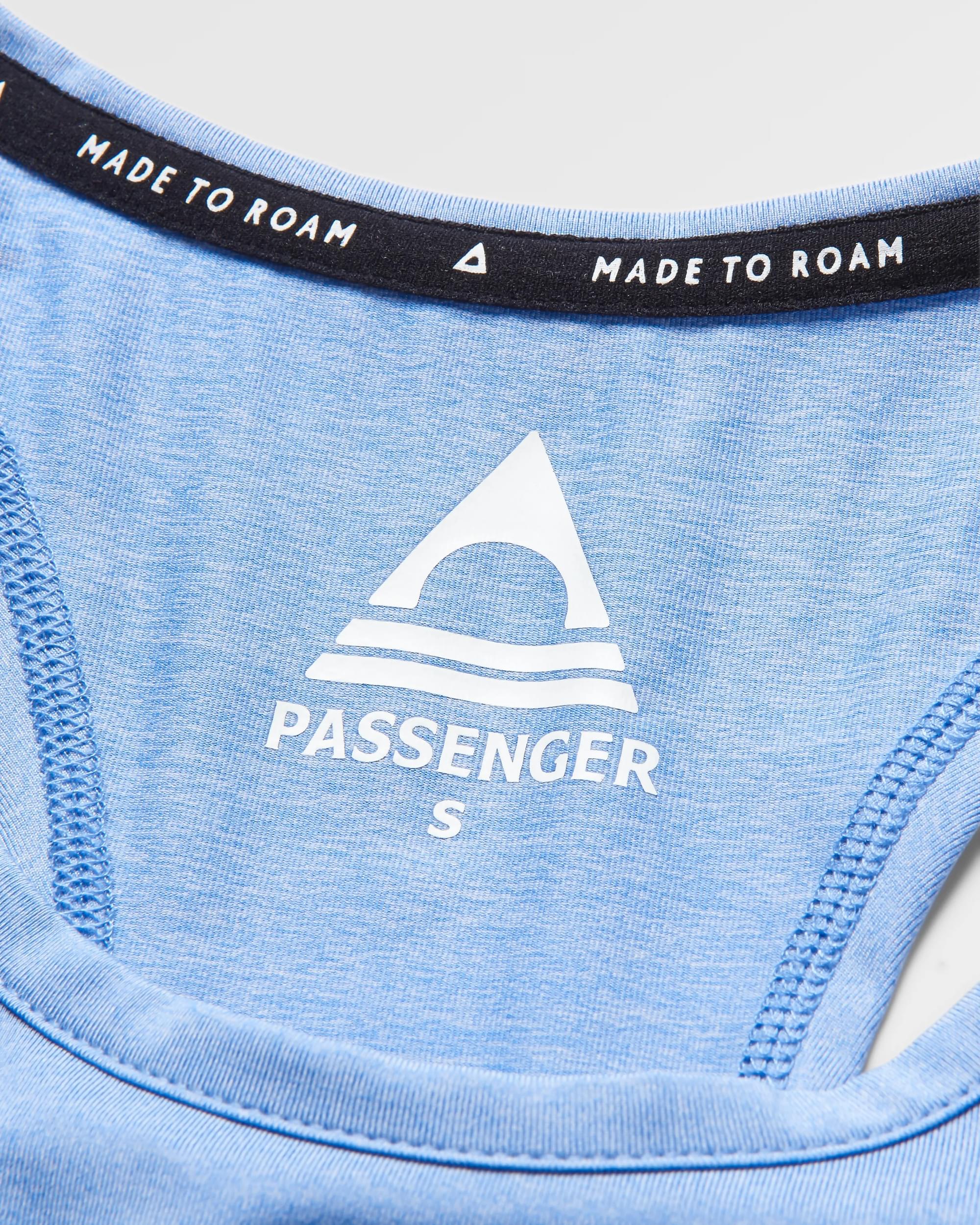 Twist Recycled Marl Active Vest - Cornflower Marl - Flatlay