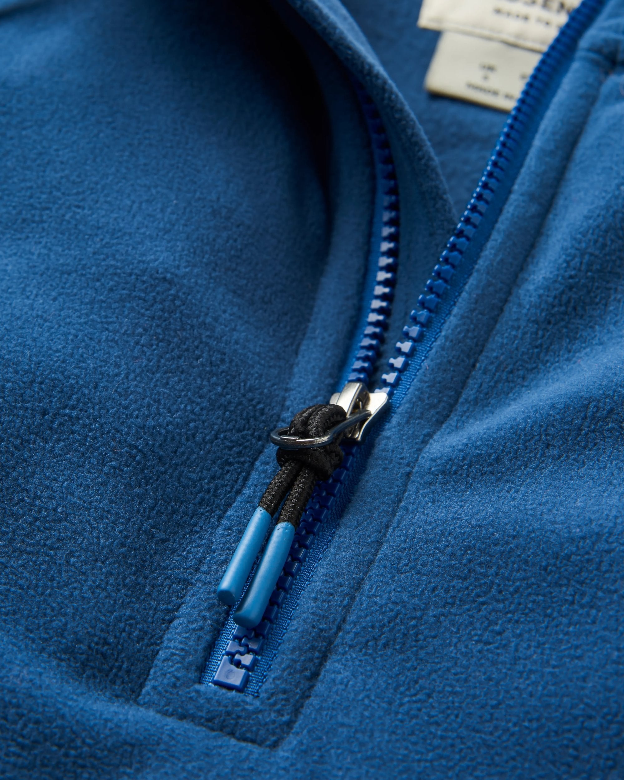 Ayla Micro Polartec® Hooded Fleece - Dark Denim - Flatlay