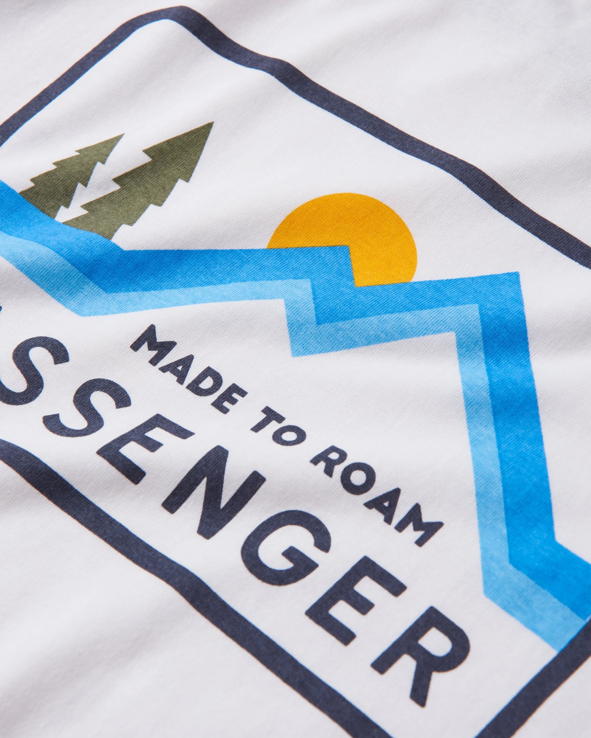 Made To Roam Recycled LS T-Shirt - White - Flatlay