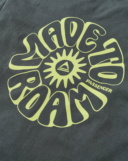 Easy Days Recycled Cotton T-Shirt - Black - Flatlay