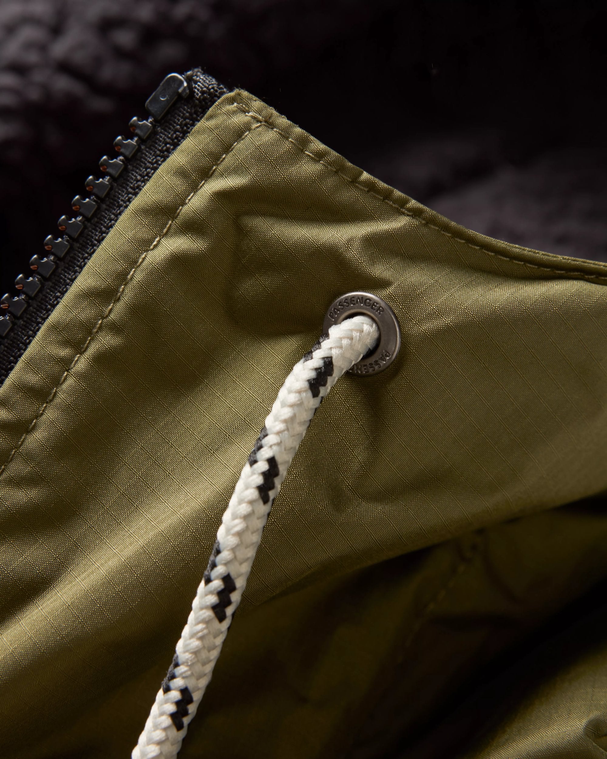 Waves Recycled Sherpa Lined Changing Robe - Khaki - Flatlay