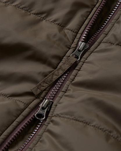 Flora Recycled Sherpa Lined Parka - Coffee - Flatlay