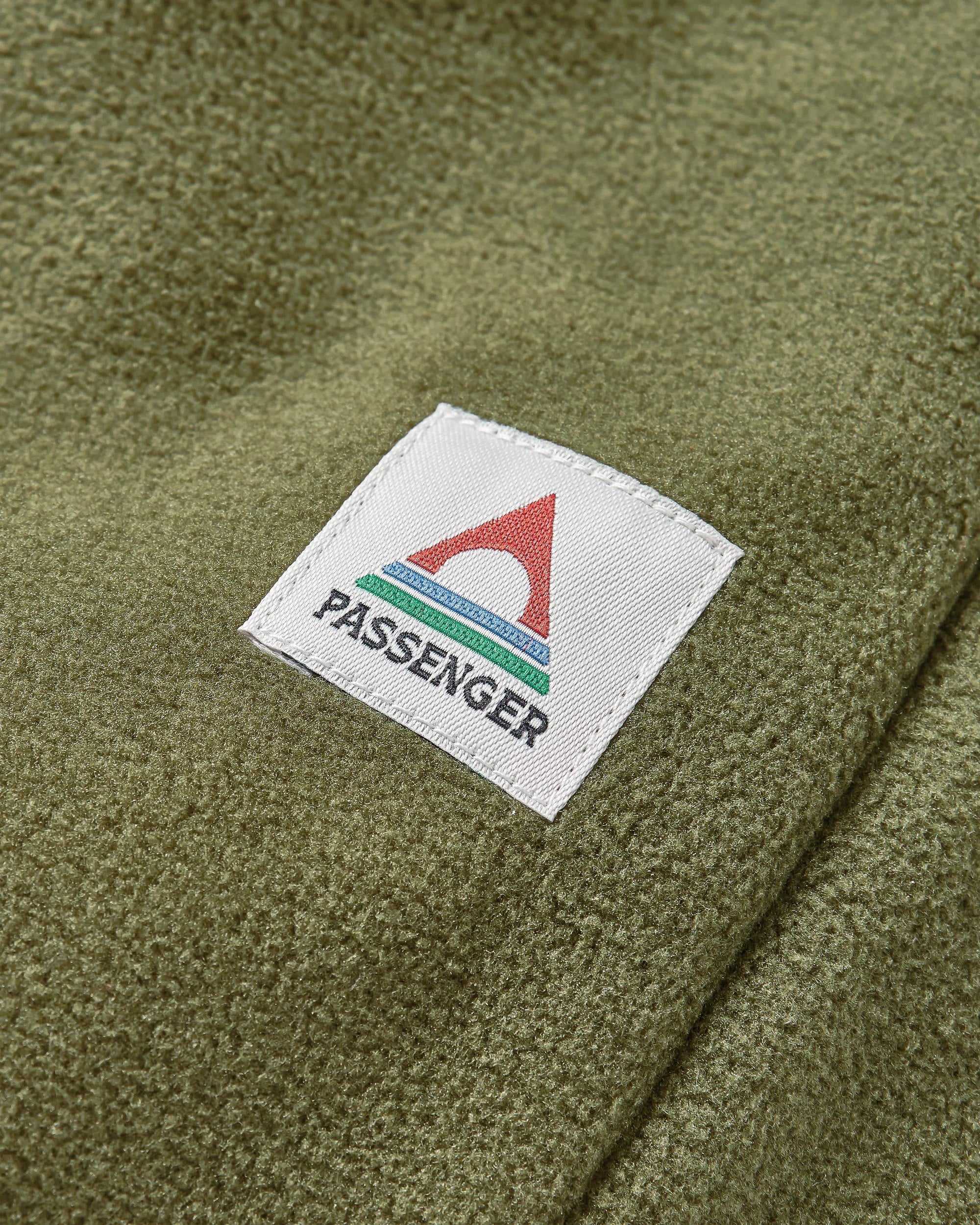 Set off Recycled Polar Fleece Jogger - True Black/ Khaki - Flatlay