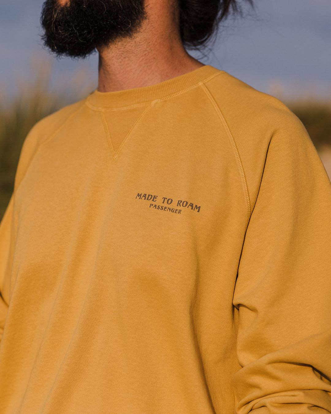 Sundown Recycled Cotton Sweatshirt - Mustard Gold