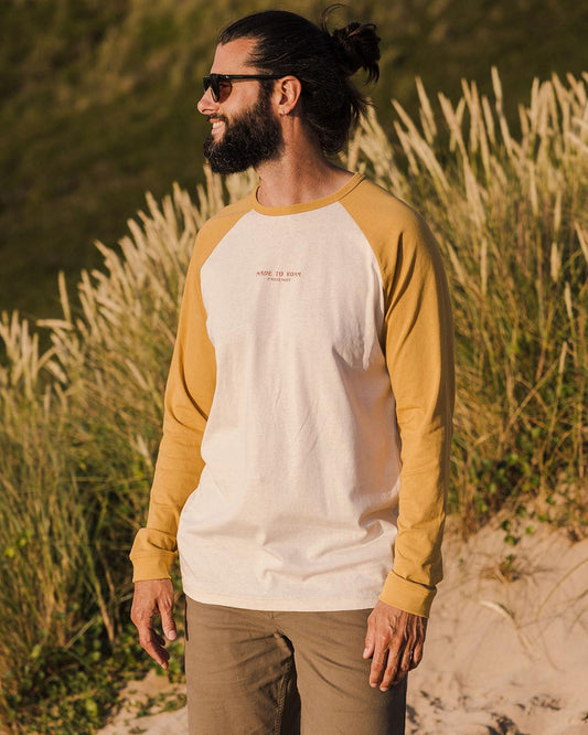Sundown Recycled Cotton Ls T-Shirt - Mustard Gold