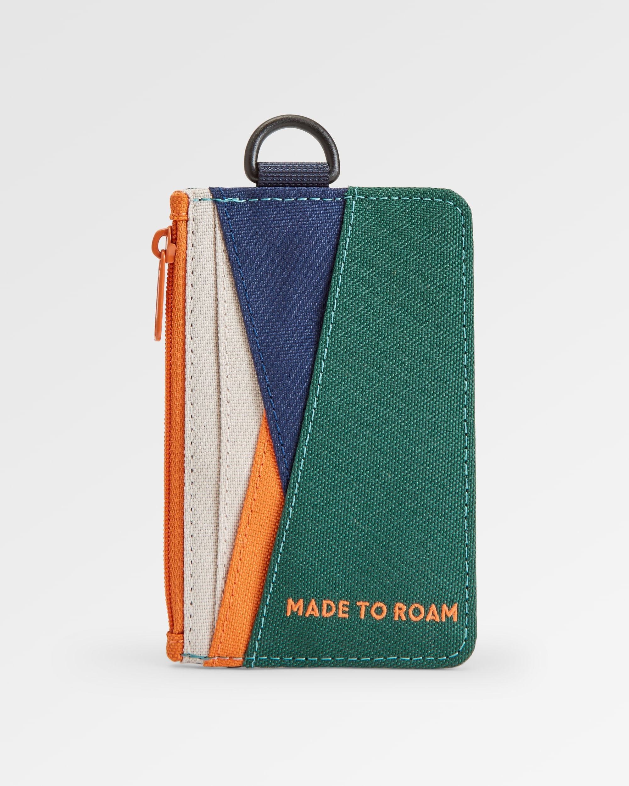 Mountain Recycled Card Holder - Rain Forest Orange Multi - Flatlay