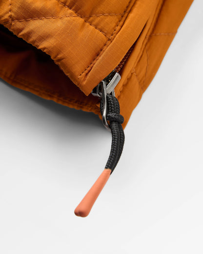 Oceanic Recycled Insulated Anorak - Black/Retro Orange  - Flatlay