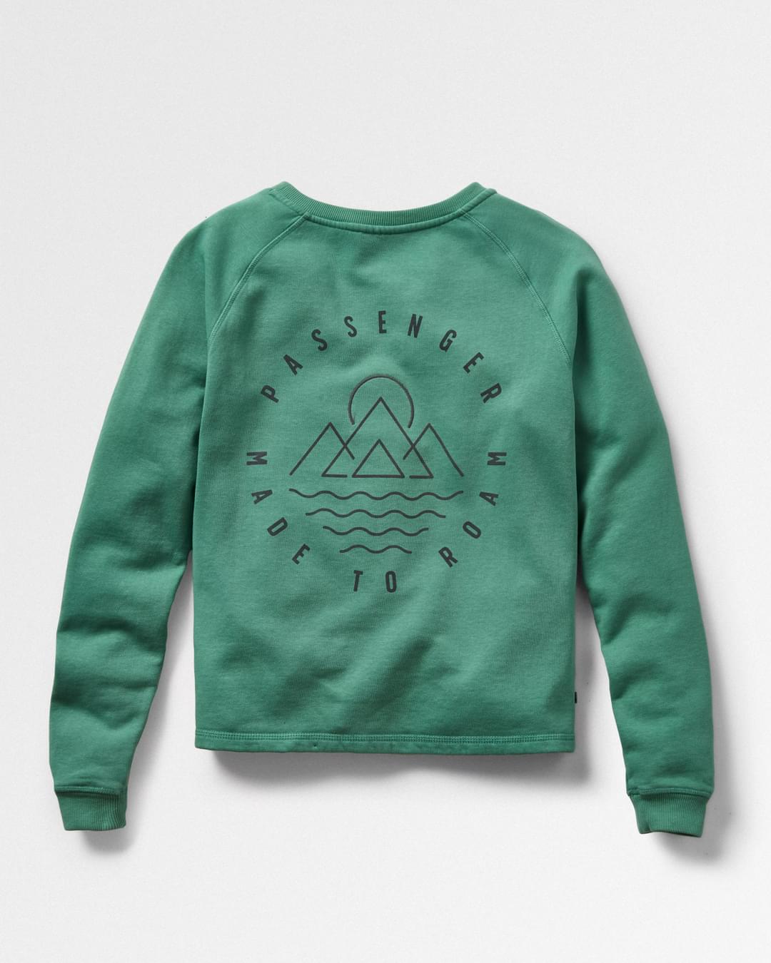 Remote Recycled Cotton Sweatshirt - Green Spruce