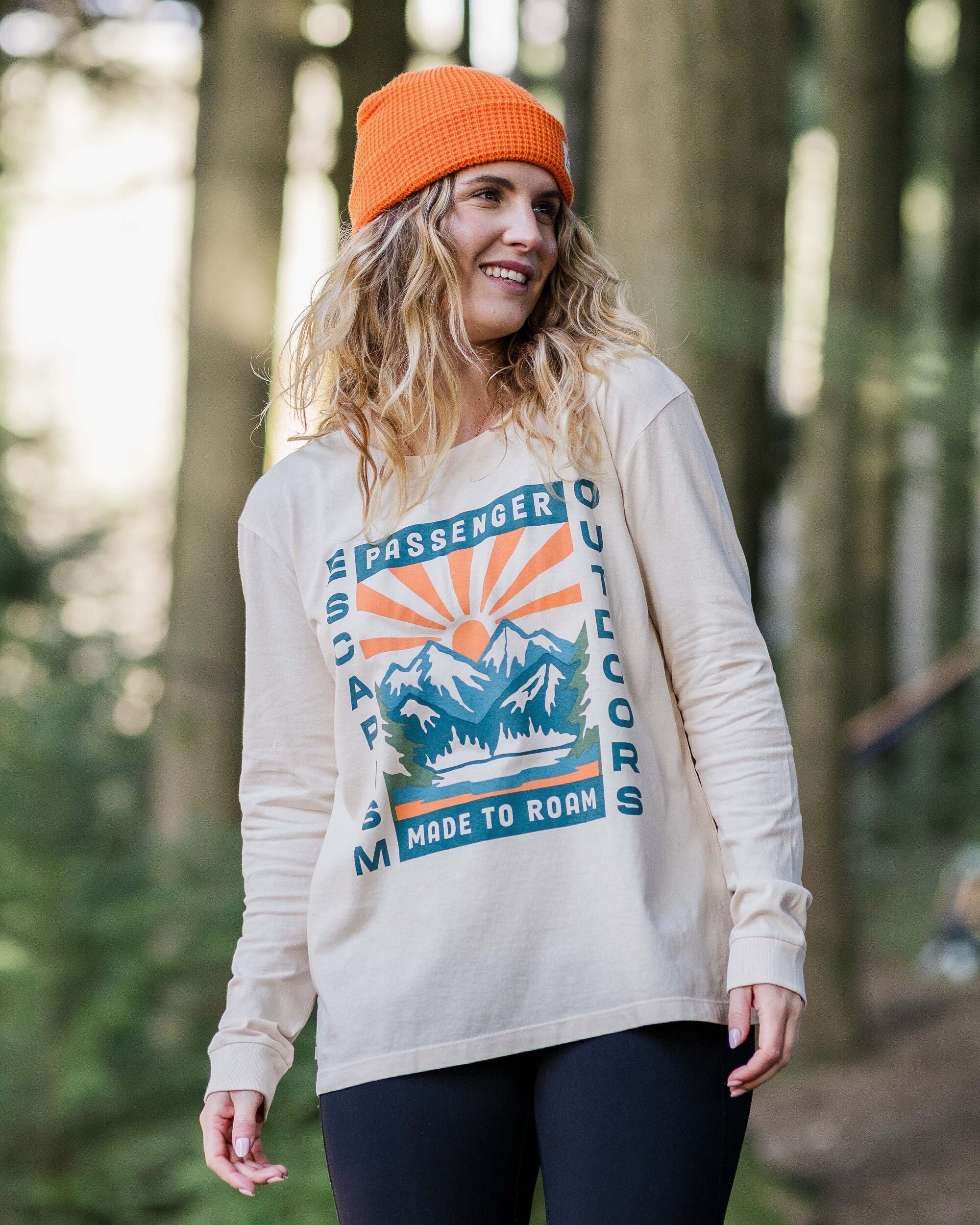 Solitude Recycled Cotton Oversized LS T-Shirt - Birch - Lifestyle