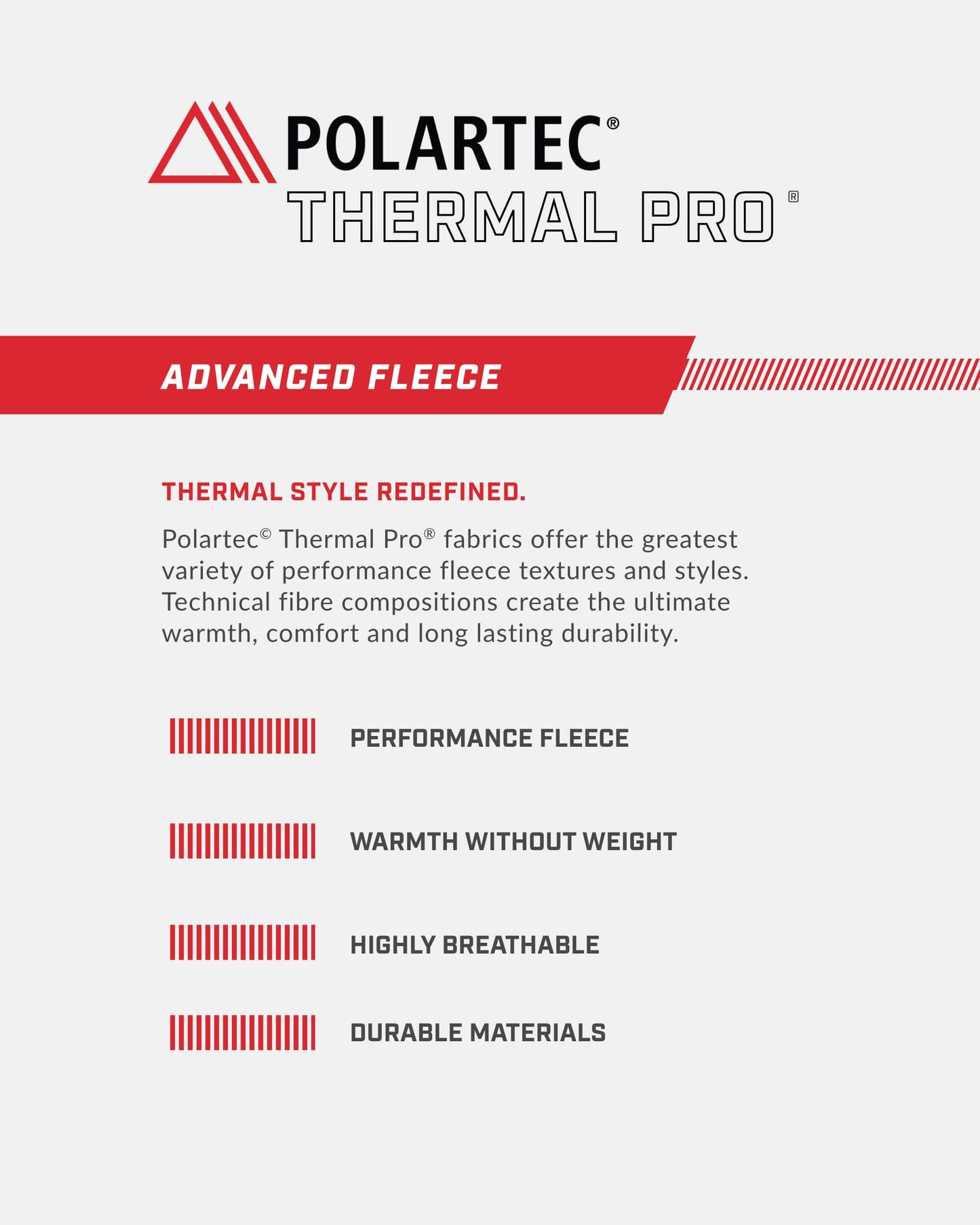 Incline Recycled Polartec® Fleece - Grey Marl