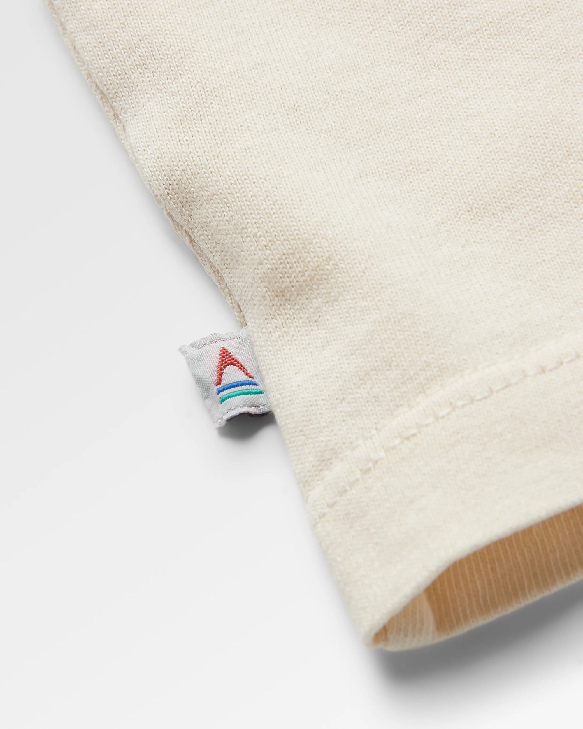 Solitude Recycled Cotton Oversized LS T-Shirt - Birch - Flatlay