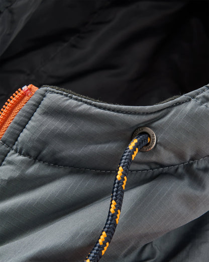 Ocean Recycled Insulated Anorak - Ensign Blue - Flatlay