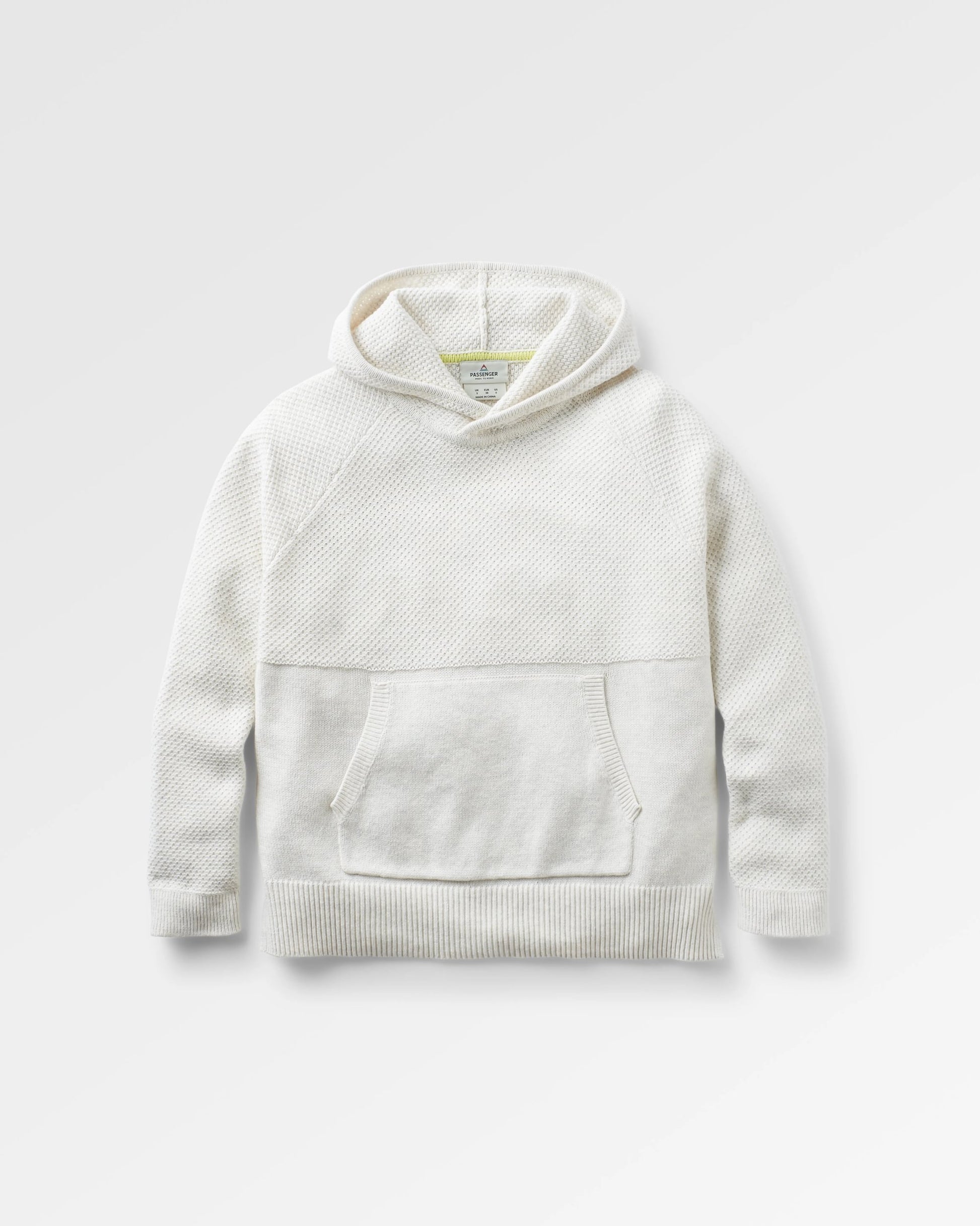 Cove Organic Cotton Knitted Hoodie Off White – Passenger