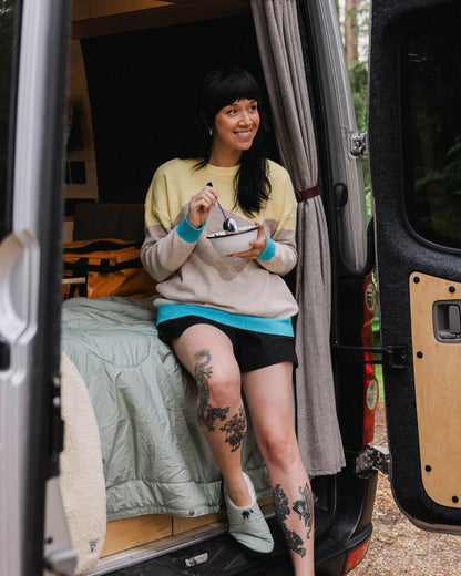 Scenic 'Light' Knitted Jumper - Scenic Yellow - Lifestyle