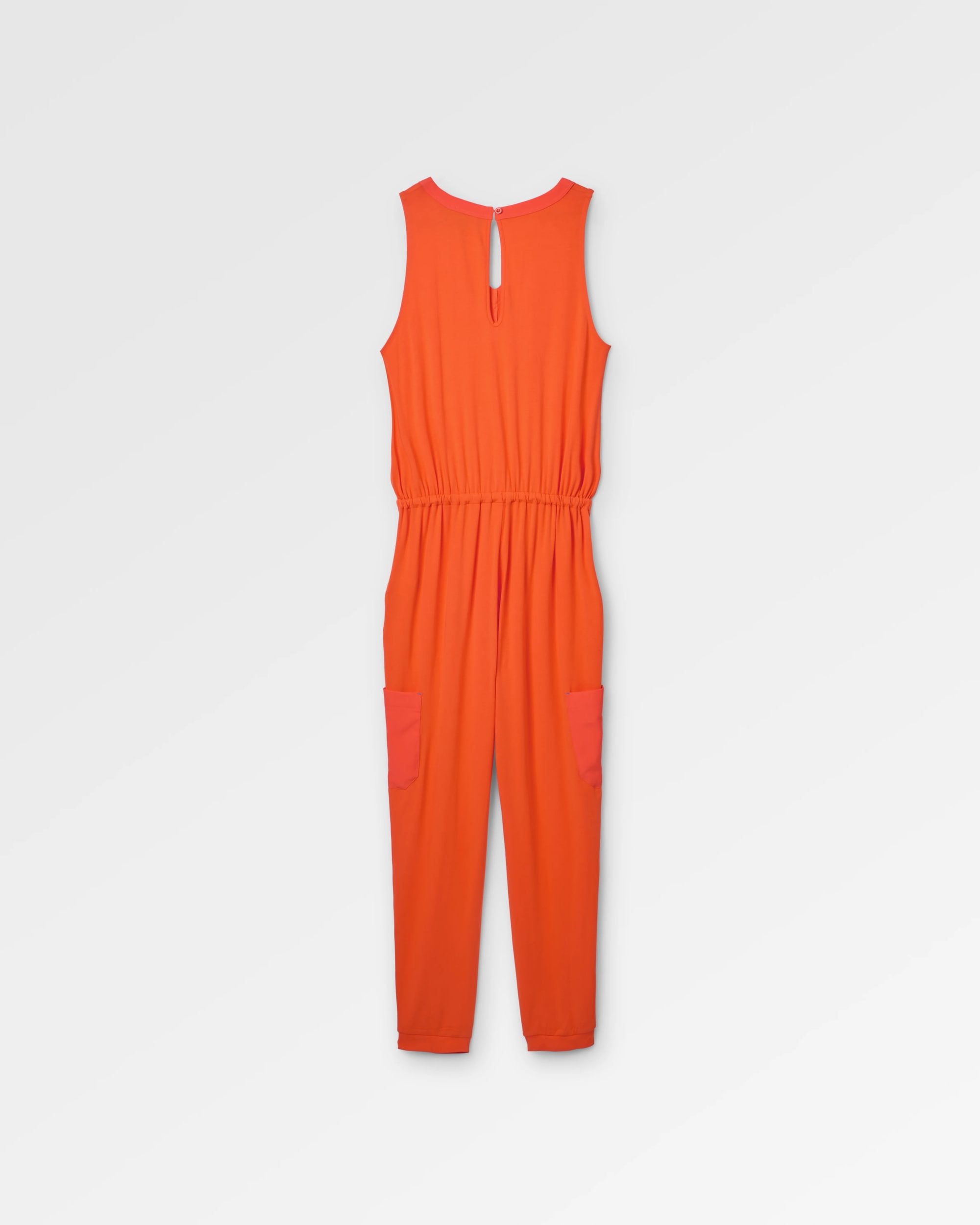 Aria Jumpsuit - Ember Orange - Flatlay
