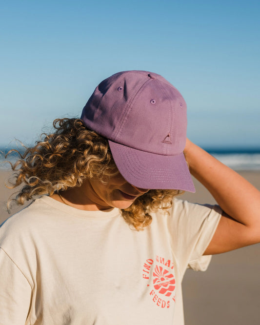 Womens_Classic Recycled Cotton 6 Panel Cap - Grape