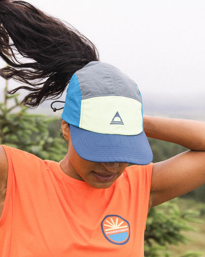 Emerge 5 Panel Trail Cap - Bluejay Multi - Lifestyle - Female