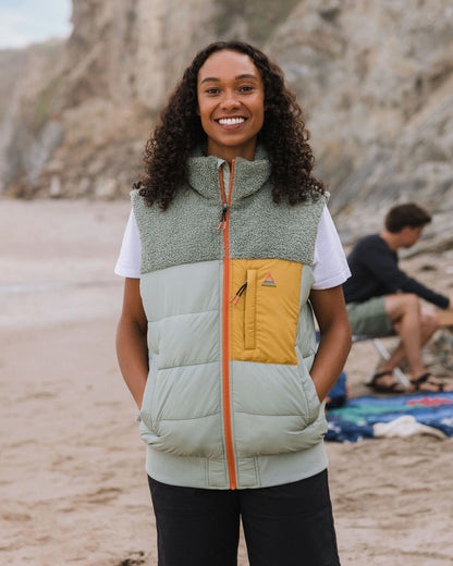 Inspire Recycled Insulated Gilet - Pistachio - Lifestyle