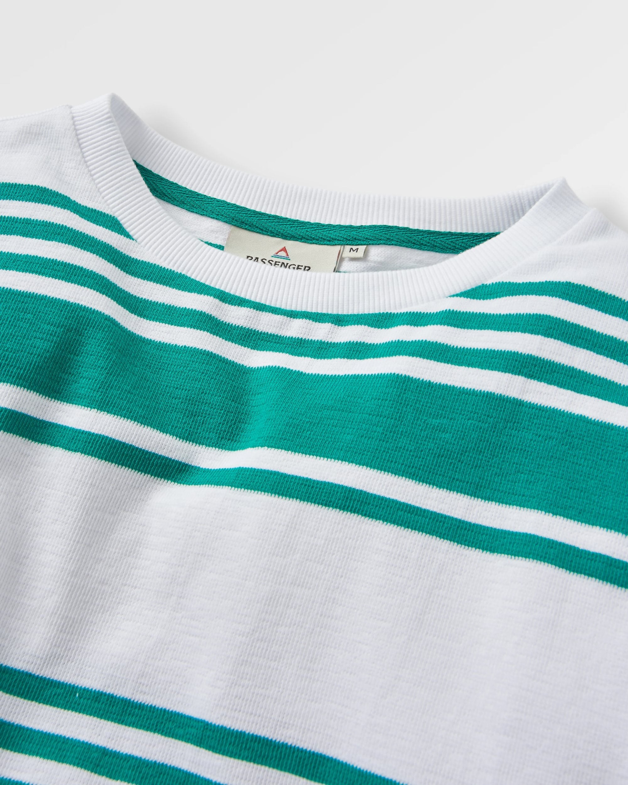 Graceful Textured LS Top - Greenlake Stripe - Flatlay