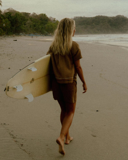 Waveney Short Sleeve Shirt - Caramel Brown - Lifestyle