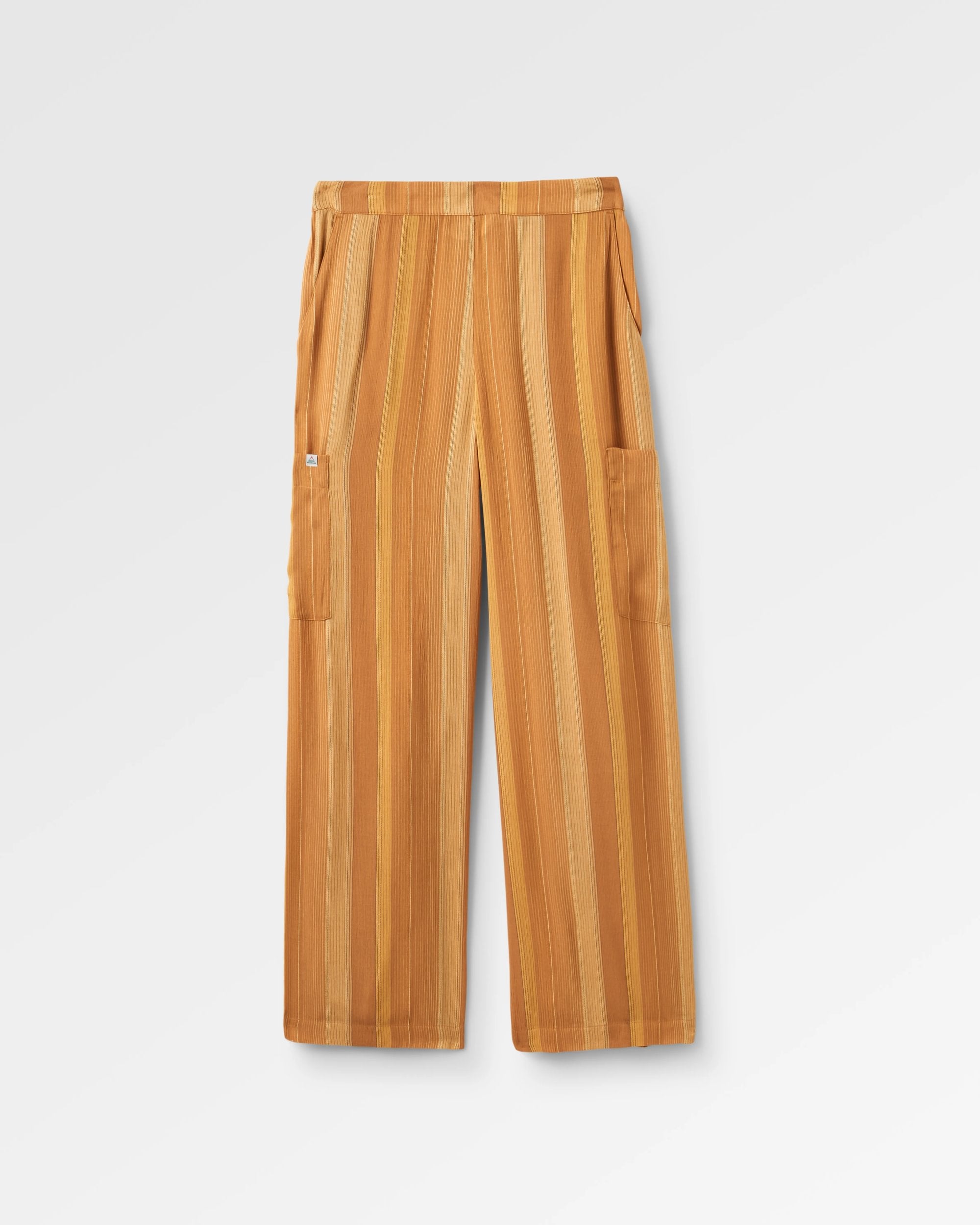 Someday Woven Trouser - Spruce Yellow Stripe - Flatlay
