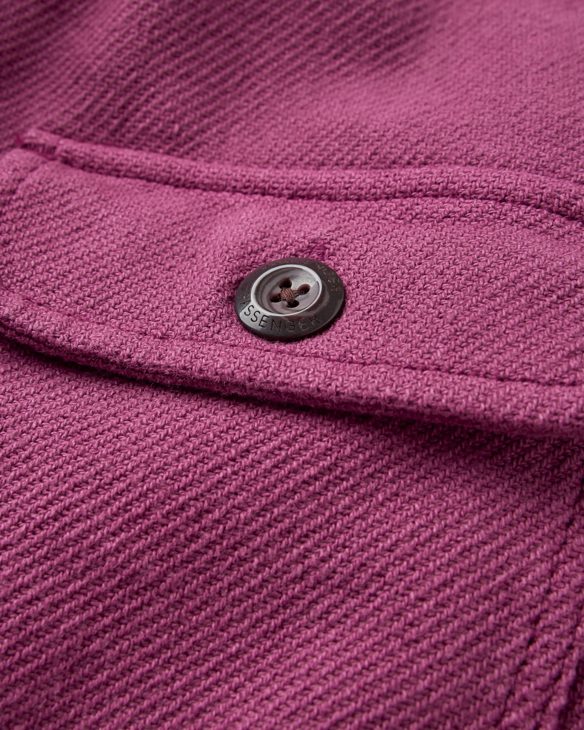 Island Twill Shirt - Warm Berry - Flatlay