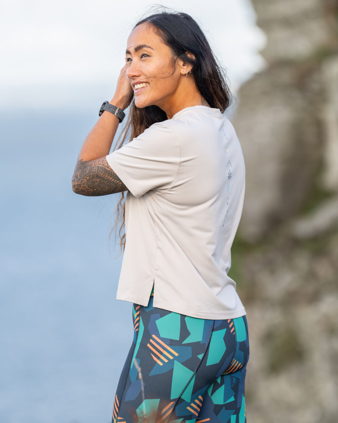 Align Active Recycled T-Shirt - Vintage White - Lifestyle