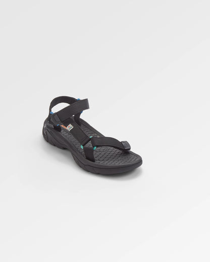 Monterey Roam Sandal - Black - Flatlay