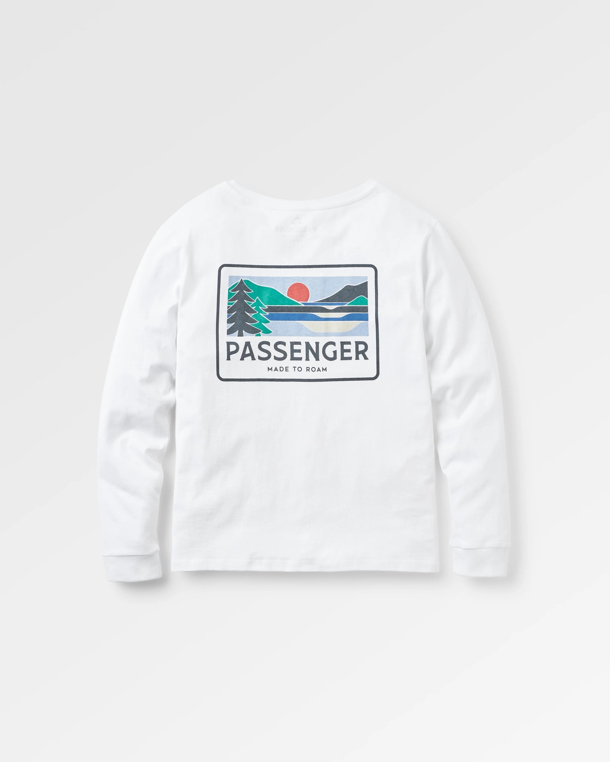 Roamer Recycled Cotton LS T-Shirt - White - Flatlay