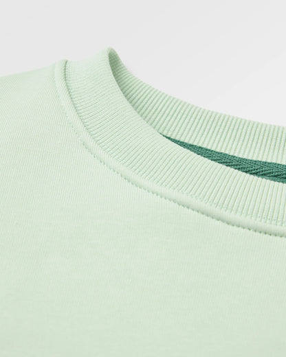 Snapshot Organic Cotton Relaxed Fit Sweatshirt - Spearmint - Flatlay