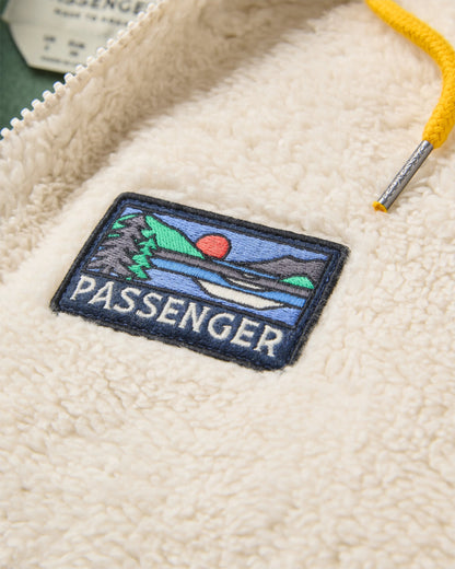 Nestling Polar-Lined Sherpa Fleece - Vintage White - Flatlay