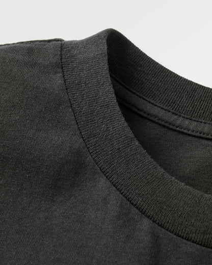 Mens Roam Further T-shirt - Black - Flatlay
