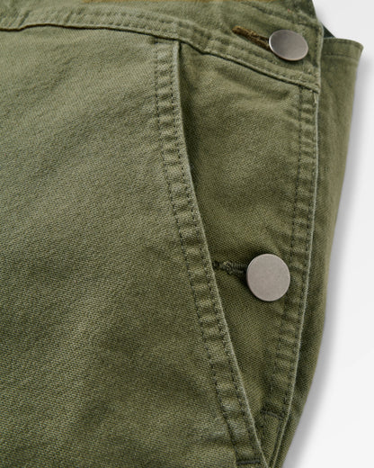Vantage Organic Cotton Dungaree - Khaki - Flatlay