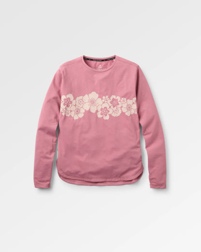 Roamscreen UPF50 Drirelease® Women's LS T-Shirt - Pink Haze - Flatlay