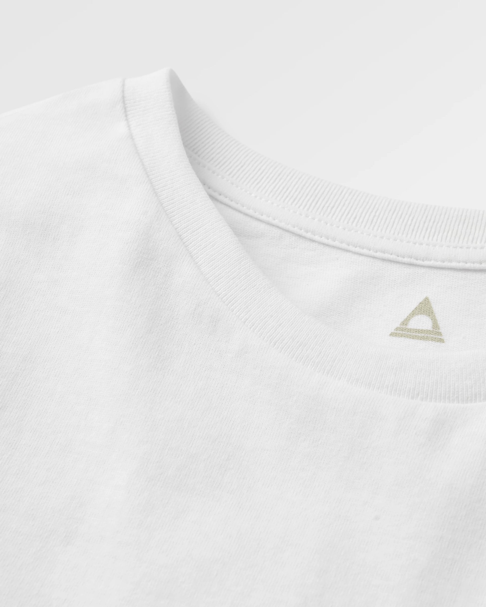 Penida Recycled Cotton T-Shirt - White - Flatlay