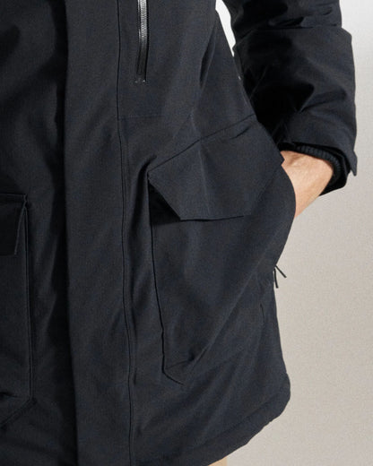 Baltic Recycled Insulated Parka - Black - Studio Model